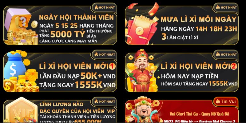 Ưu đãi liên tục dành cho thành viên